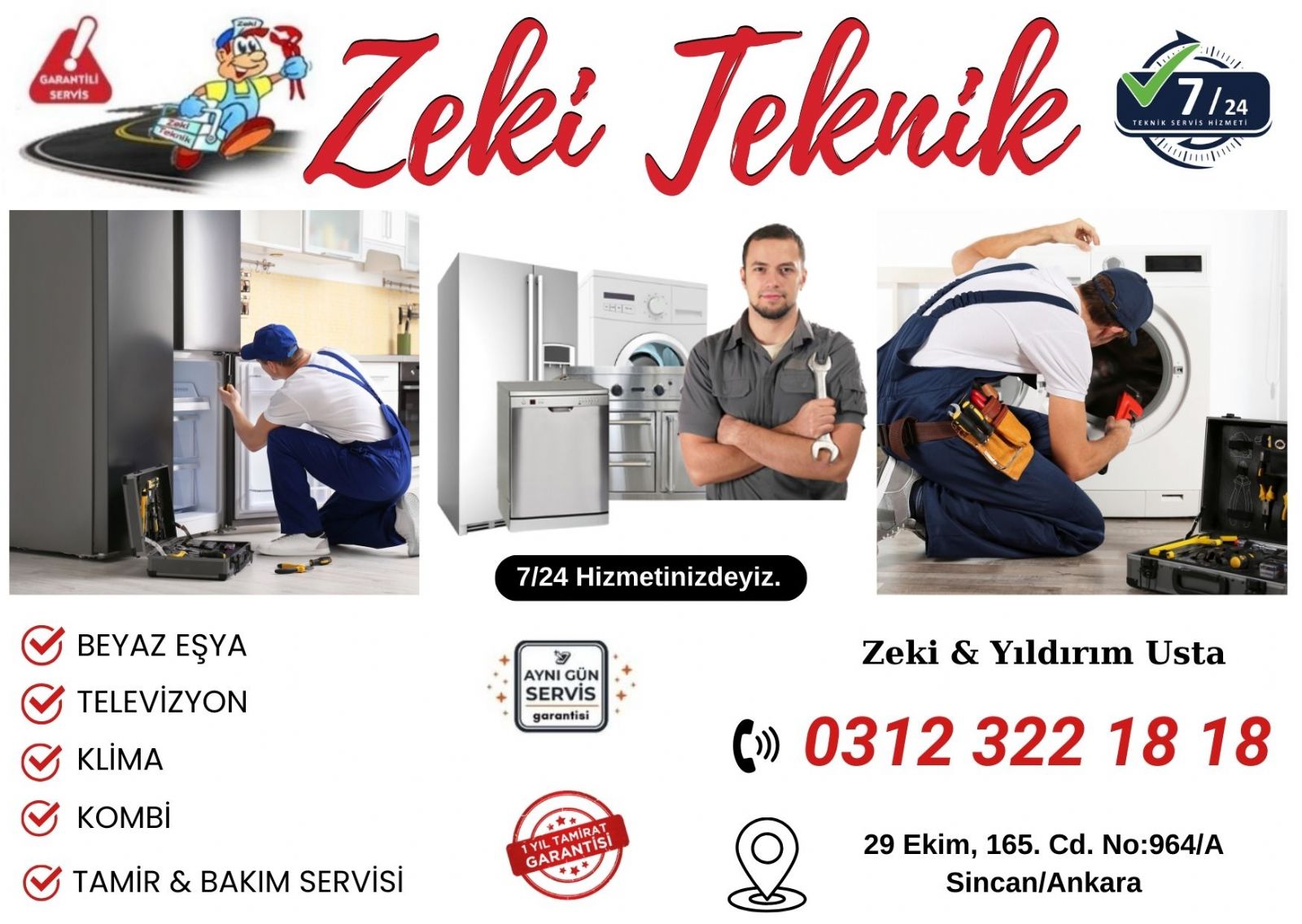 Yenikent Beyaz Eşya Servisi
